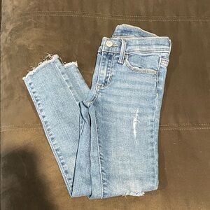 Old Navy Distressed Light Blue Skinny Jeans